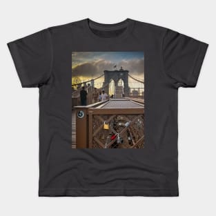 Brooklyn Bridge Manhattan New York City Kids T-Shirt